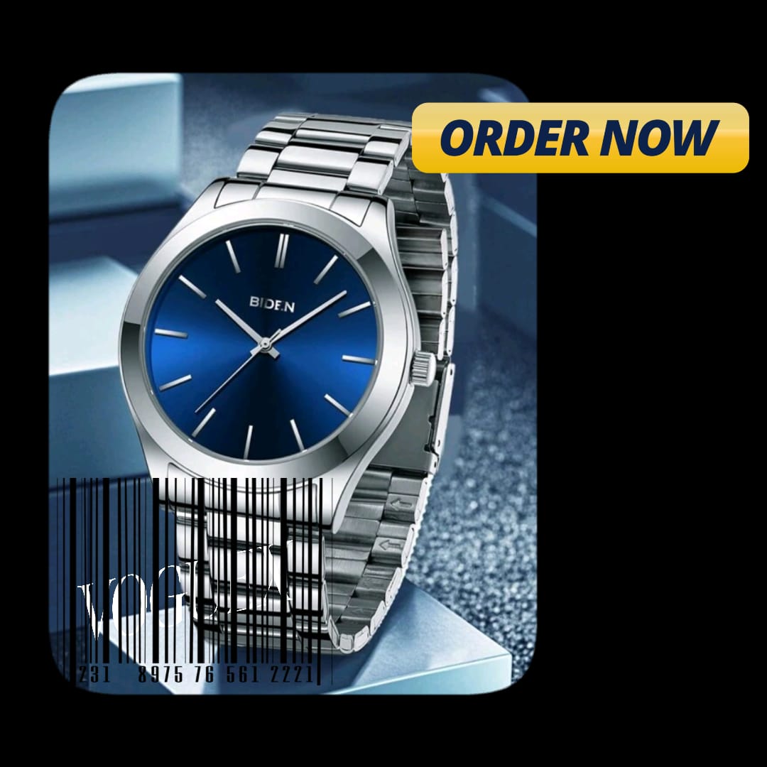 Men's Stainless Steel Strap Quartz Watch